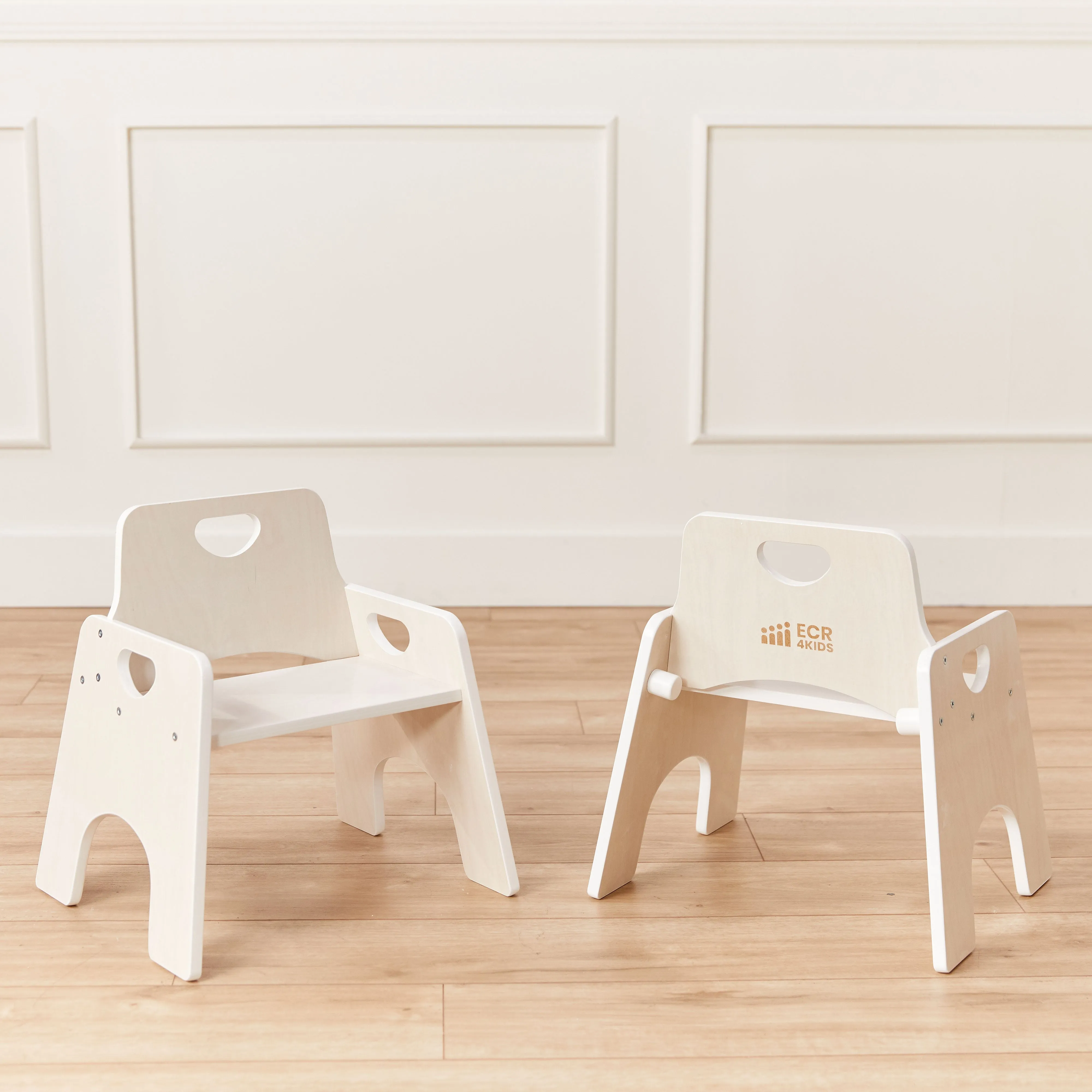 Stackable Wooden Toddler Chair, 10in, Kids Furniture, 2-Pack