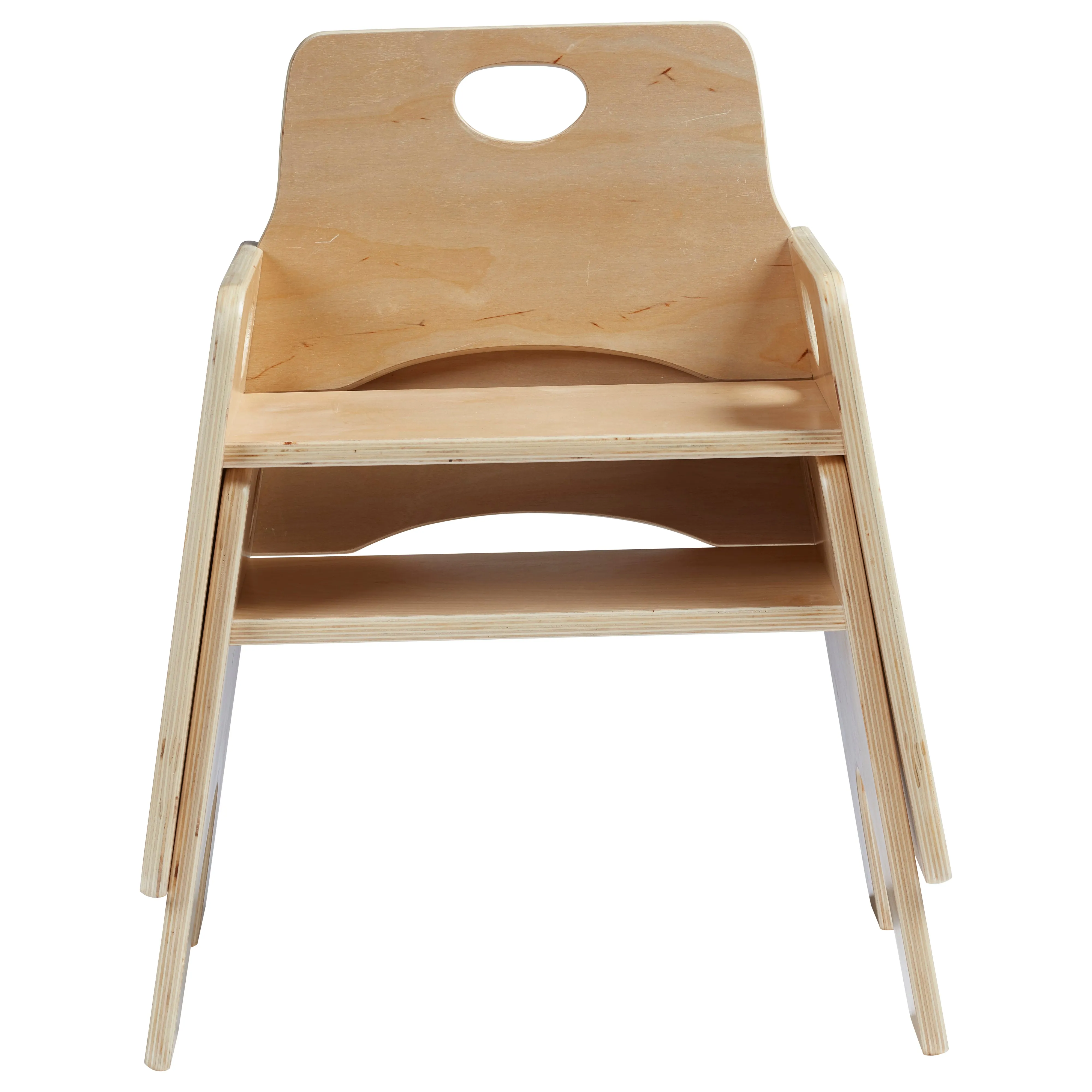 Stackable Wooden Toddler Chair, 10in, Kids Furniture, 2-Pack