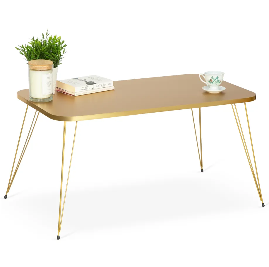 Tigris Rectangle Coffee Table - Gold