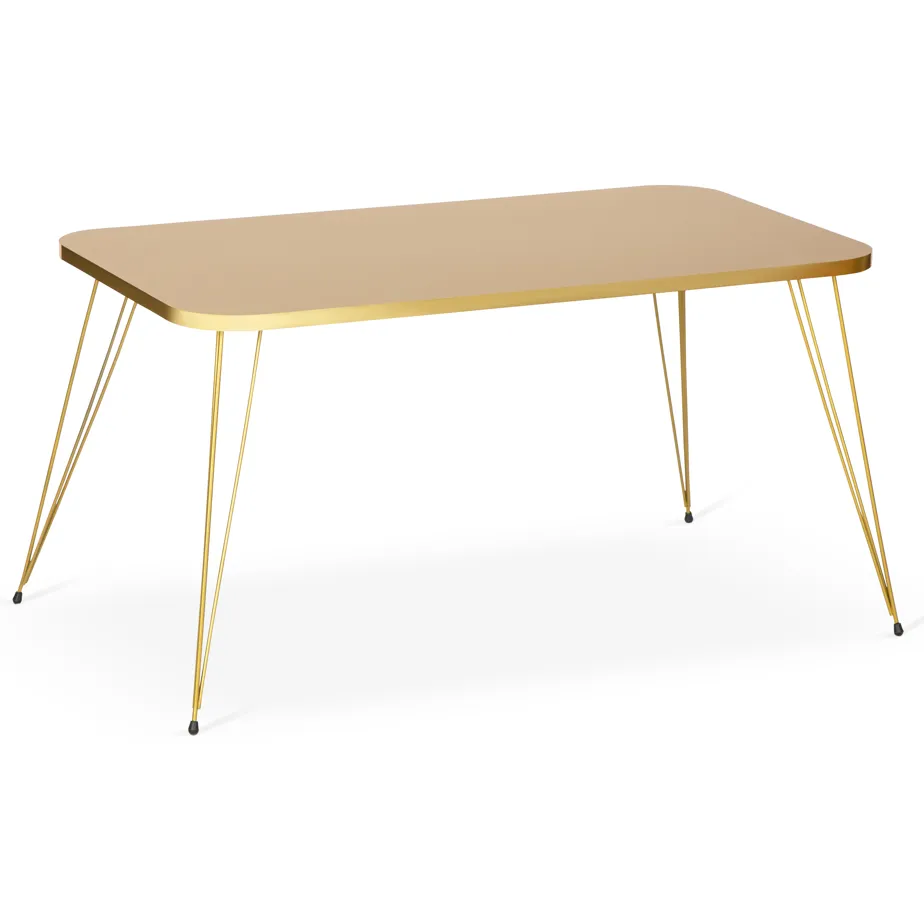 Tigris Rectangle Coffee Table - Gold